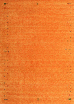 Contemporary Orange Red Modern Rug, con1084