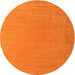 Square Machine Washable Contemporary Orange Red Rug, wshcon1084