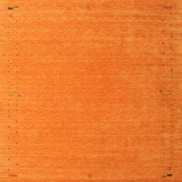 Sideview of Machine Washable Contemporary Orange Red Rug, wshcon1084