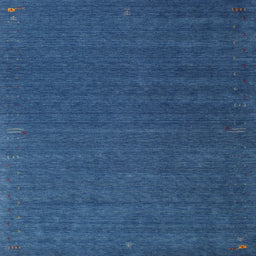 Square Contemporary Blue Modern Rug, con1085
