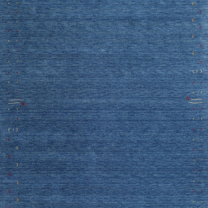 Machine Washable Contemporary Blueberry Blue Rug, wshcon1085