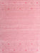 Contemporary Pastel Pink Modern Rug, con1087