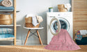 Machine Washable Contemporary Pastel Pink Rug in a Washing Machine, wshcon1087