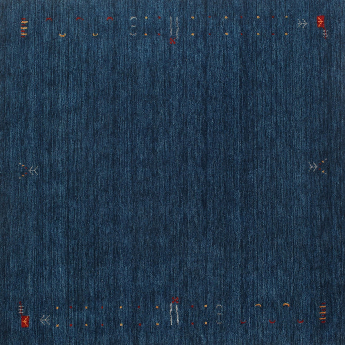 Machine Washable Contemporary Deep-Sea Blue Rug, wshcon1088