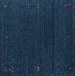 Contemporary Deep-Sea Blue Modern Rug, con1088