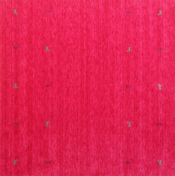Machine Washable Contemporary Pink Rug, wshcon1089