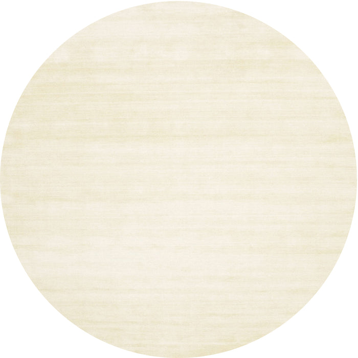 Sideview of Contemporary Blanched Almond Beige Solid Rug, con108