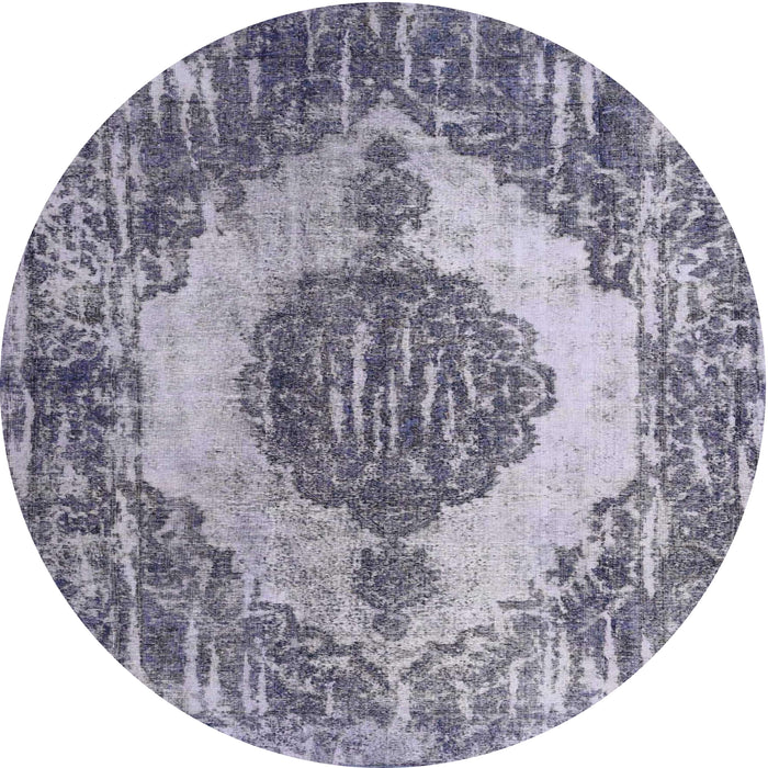 Sideview of Contemporary Purple Modern Rug, con1091