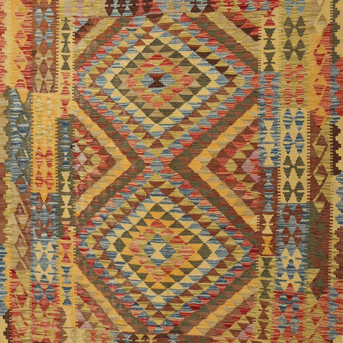 Contemporary Gold Southwestern Rug, con1095