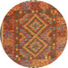 Sideview of Contemporary Red Oriental Rug, con1101