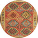 Sideview of Contemporary Gold Oriental Rug, con1102