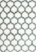 Contemporary Dark Gray Trellis Rug, con1103