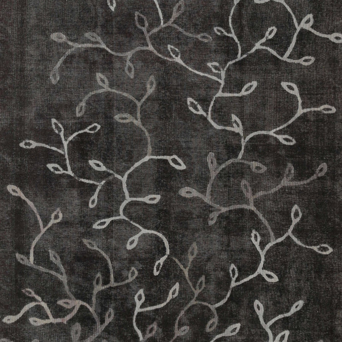 Machine Washable Contemporary Charcoal Black Rug, wshcon1107