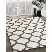 Contemporary Gold Trellis Rug, con1109