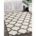 Contemporary Gold Trellis Rug in Family Room, con1109