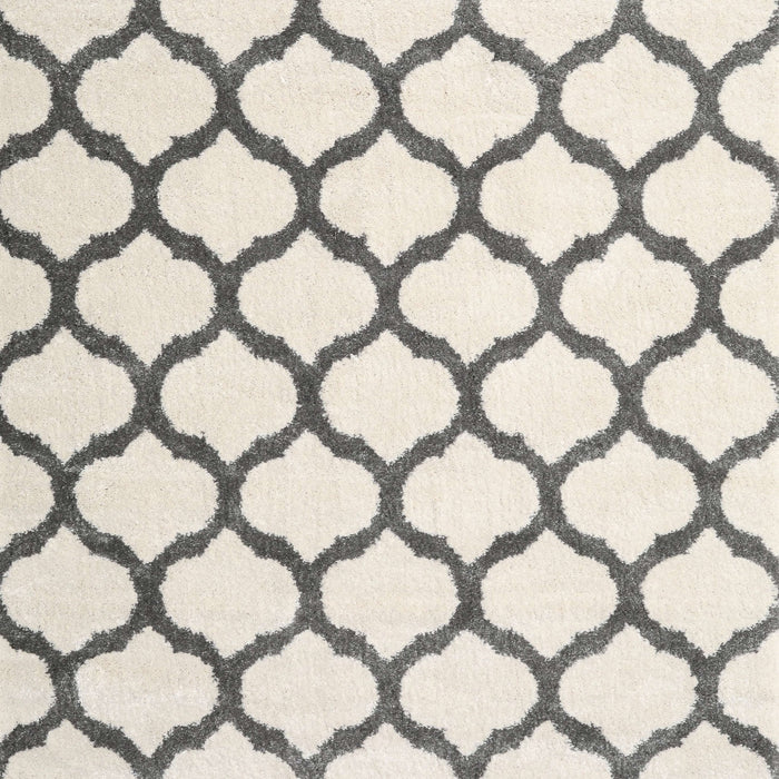 Contemporary Gold Trellis Rug, con1109