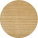 Sideview of Contemporary Yellow Solid Rug, con110