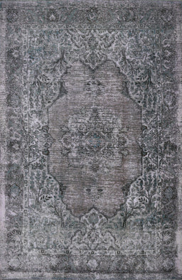 Machine Washable Contemporary Gray Rug, wshcon1110