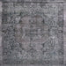 Sideview of Machine Washable Contemporary Gray Rug, wshcon1110