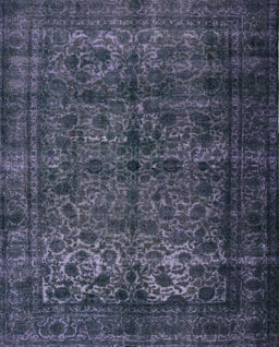 Contemporary Dark Slate Blue Modern Rug, con1111