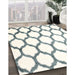 Contemporary Dark Gray Trellis Rug in Family Room, con1112