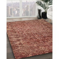 Contemporary Sunrise Orange Modern Rug, con1113