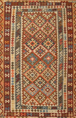 Contemporary Red Southwestern Rug, con1115