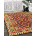 Contemporary Gold Oriental Rug in Family Room, con1117