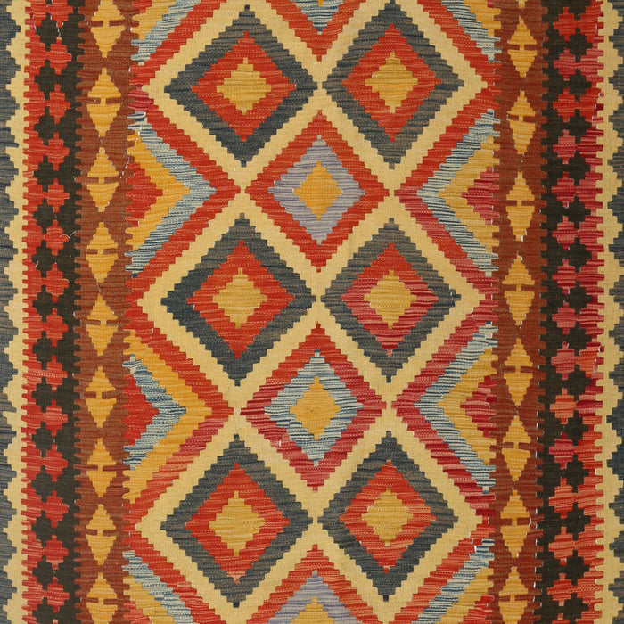 Machine Washable Contemporary Tomato Red Rug, wshcon1118