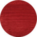 Square Machine Washable Contemporary Red Rug, wshcon111