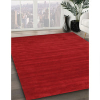 Contemporary Red Modern Rug, con111