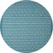 Sideview of Contemporary Dark Cyan Green Modern Rug, con1120