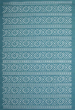 Contemporary Dark Cyan Green Modern Rug, con1120