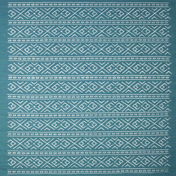 Sideview of Machine Washable Contemporary Dark Cyan Green Rug, wshcon1120