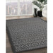 Contemporary Gray Modern Rug in Family Room, con1121