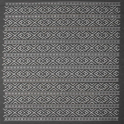 Square Contemporary Gray Modern Rug, con1121