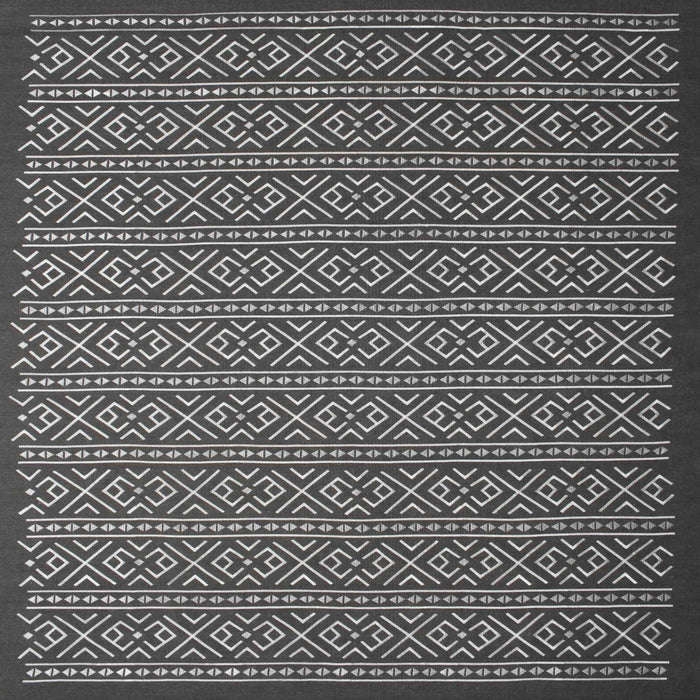 Square Contemporary Gray Modern Rug, con1121