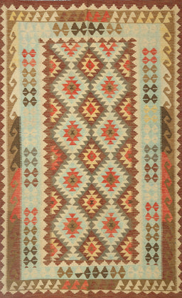 Contemporary Red Southwestern Rug, con1123
