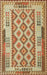 Contemporary Red Southwestern Rug, con1123