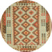 Sideview of Contemporary Red Southwestern Rug, con1123