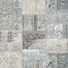 Sideview of Machine Washable Contemporary Grey Gray Rug, wshcon1126