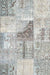 Contemporary Gray Patchwork Rug, con1126