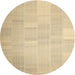 Sideview of Contemporary Brown Gold Solid Rug, con1128