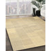 Machine Washable Contemporary Brown Gold Rug in a Family Room, wshcon1128