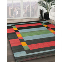 Contemporary Hazel Green Modern Rug, con1129