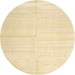 Sideview of Contemporary Brown Gold Solid Rug, con1137