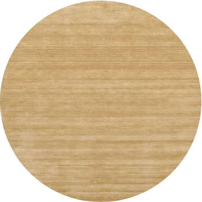 Sideview of Contemporary Yellow Solid Rug, con113
