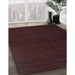 Contemporary Bakers Brown Modern Rug in Family Room, con1144