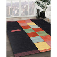 Contemporary Brown Modern Rug, con1147