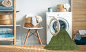 Machine Washable Contemporary Seaweed Green Rug in a Washing Machine, wshcon114